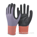 Hespax Cheap Anti-oil Sandy Nitrile Construction Hand Glove